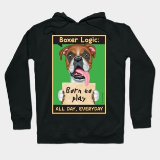 Boxer dog with mud on paws Hoodie